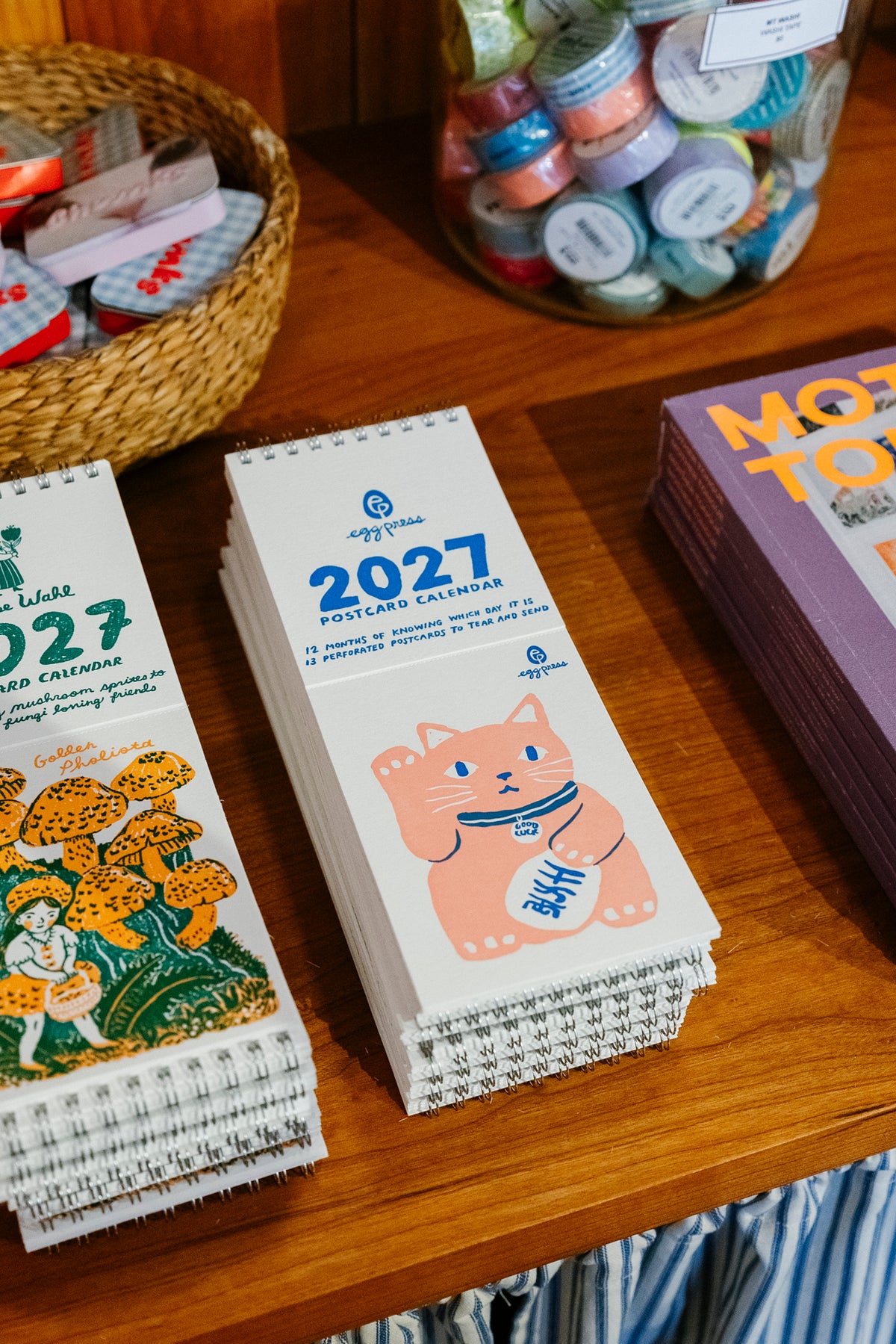 2027 Letterpress Tear-Off Postcard Wall Calendar