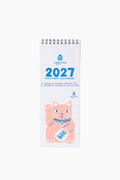2027 Letterpress Tear-Off Postcard Wall Calendar