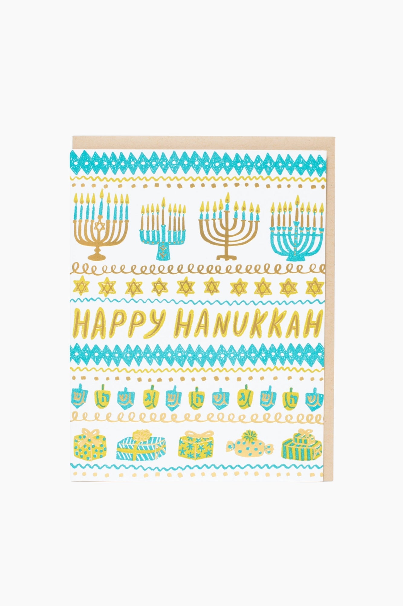 Hanukkah Stripes Card