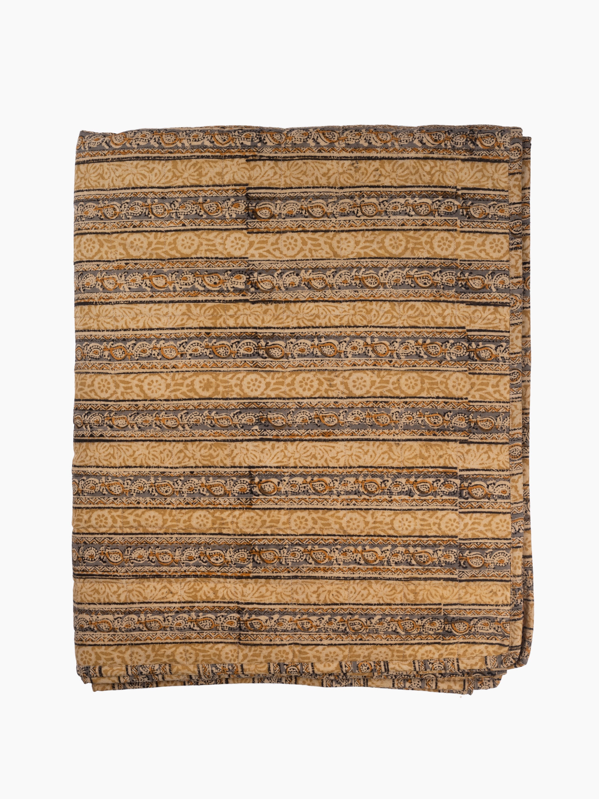 Anika Hand Block Printed Coverlet | Amalfi