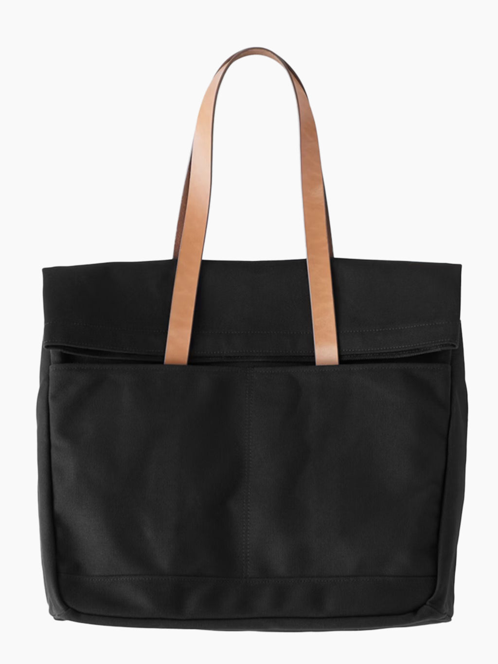 Canvas and Leather Fold Weekender | Black