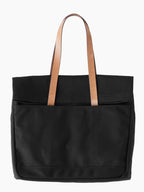 Canvas and Leather Fold Weekender | Black