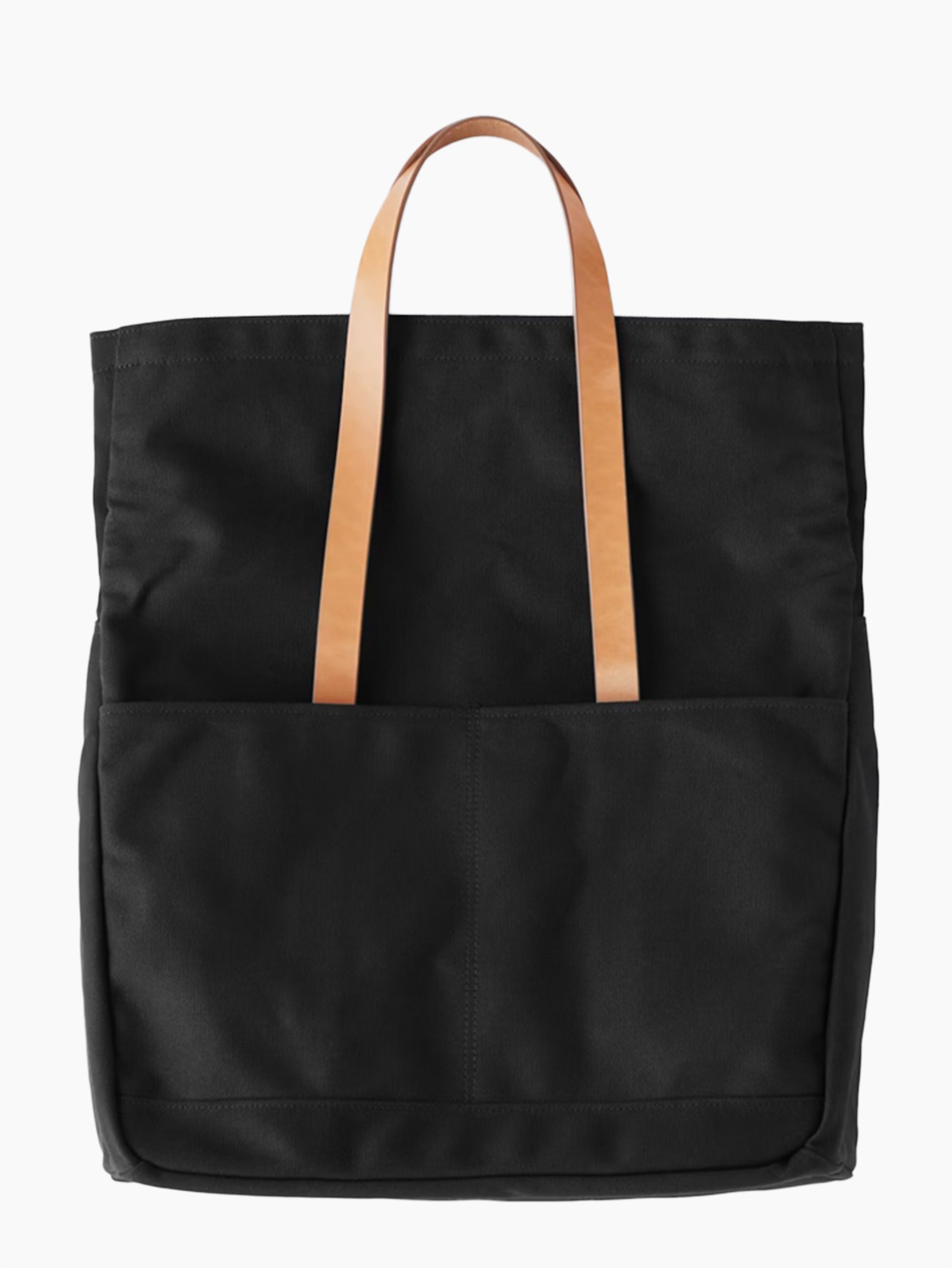 Canvas and Leather Fold Weekender | Black
