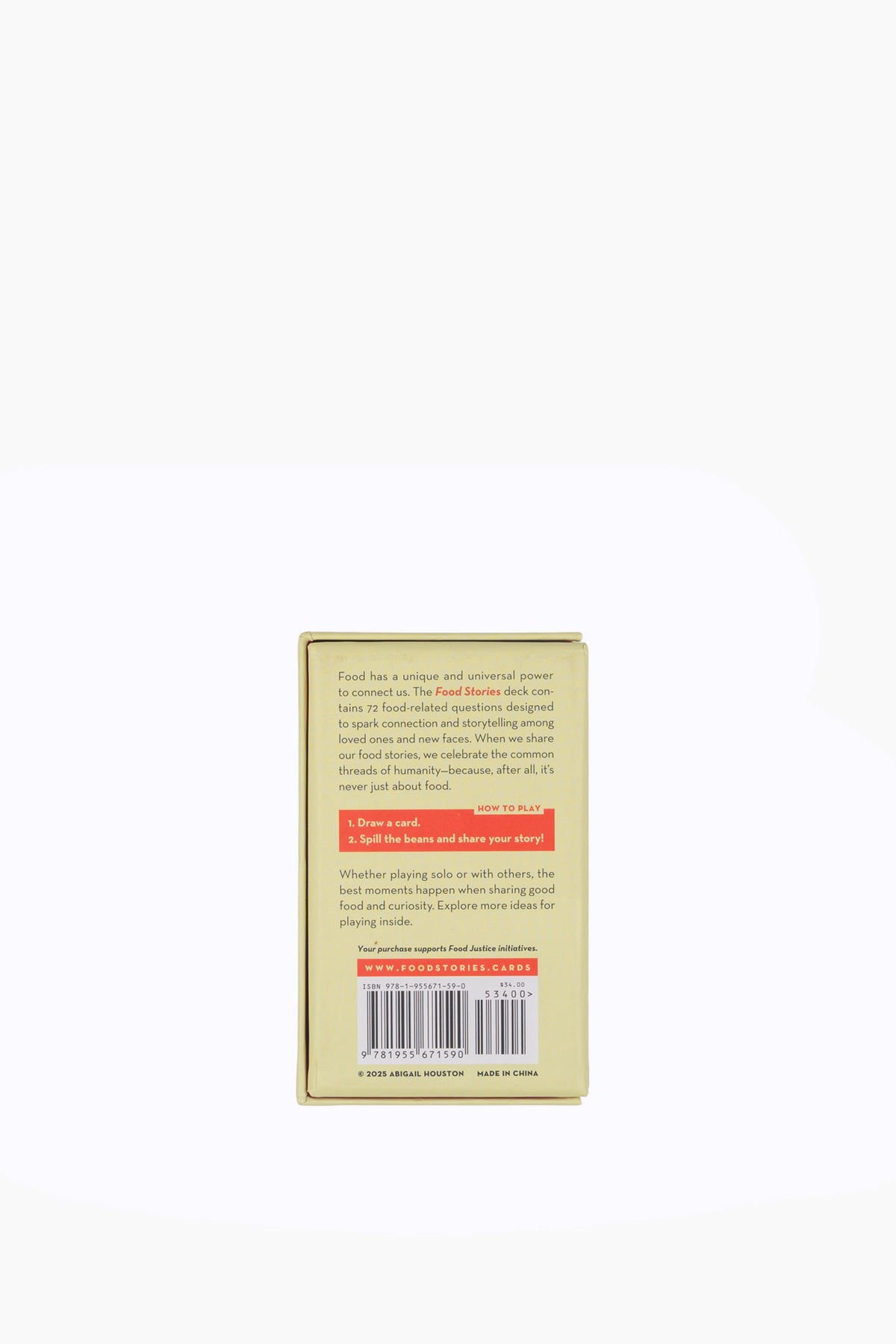 Food Stories Conversation Card Deck