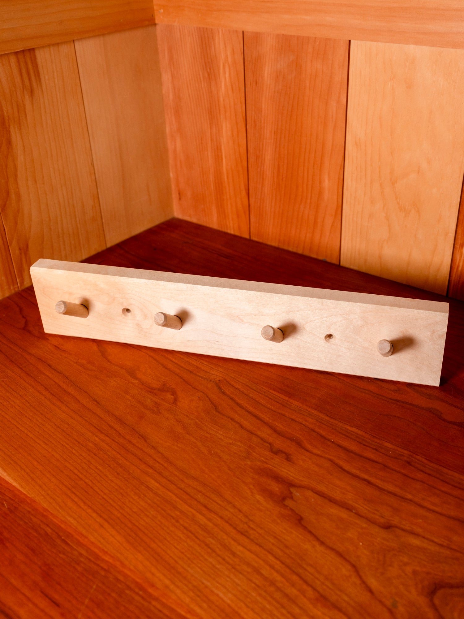 Wooden Rack | 4 Hooks