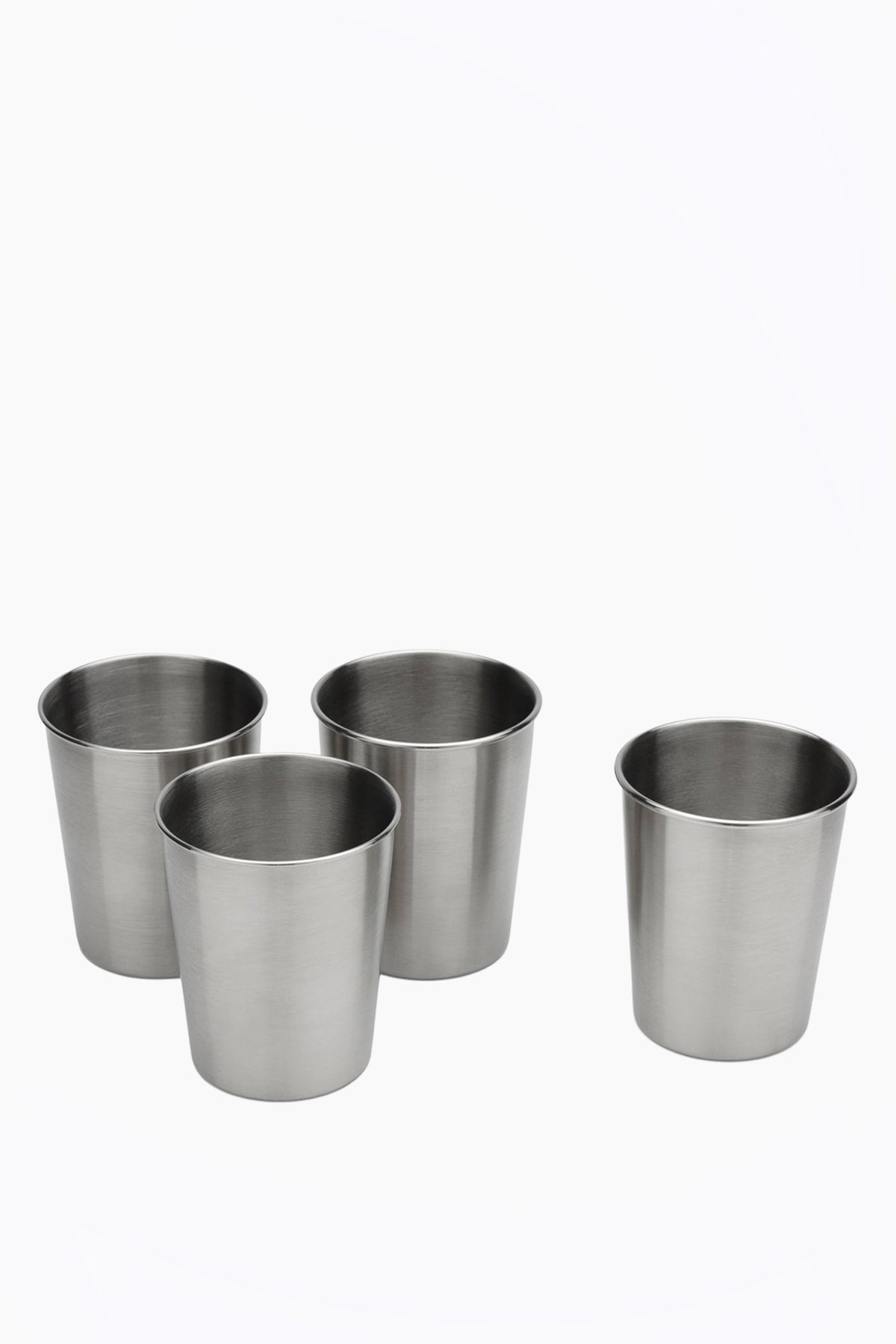 Set of 4 Stainless Steel Toddler Cups