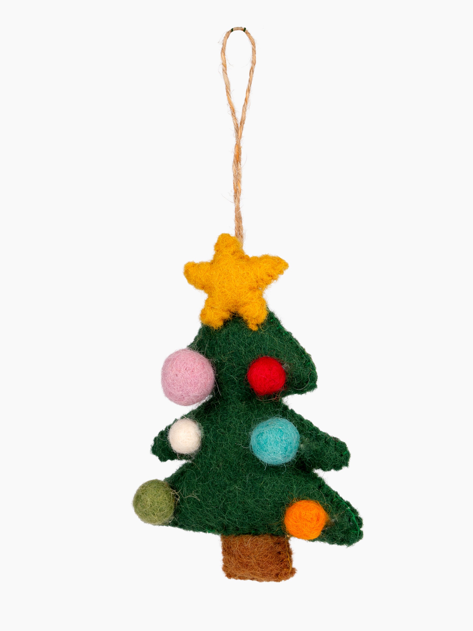Felt Christmas Tree with Star Ornament