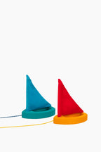 Wooden Puddle Sailboats