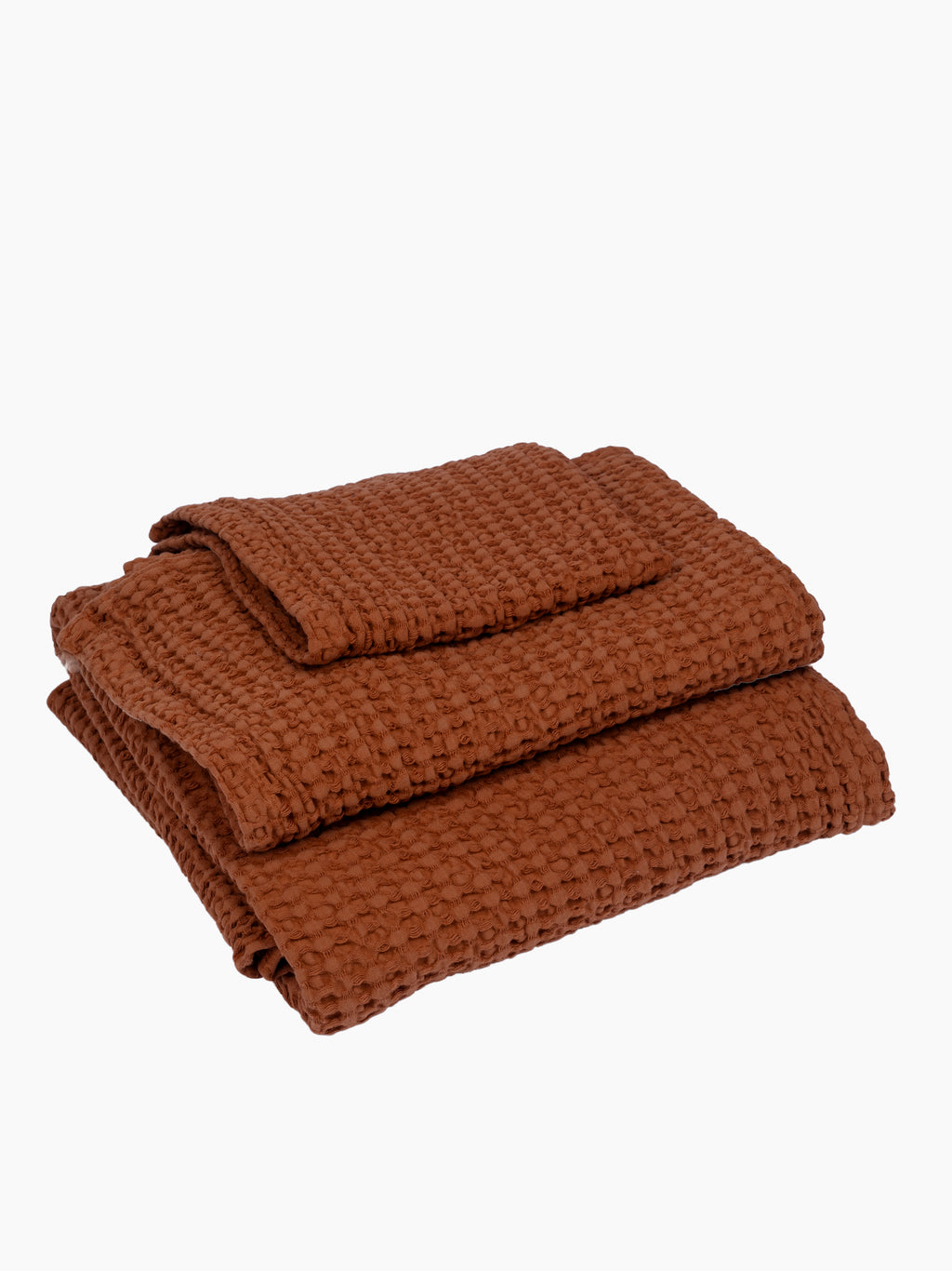 Cotton Waffle Towels | Terracotta