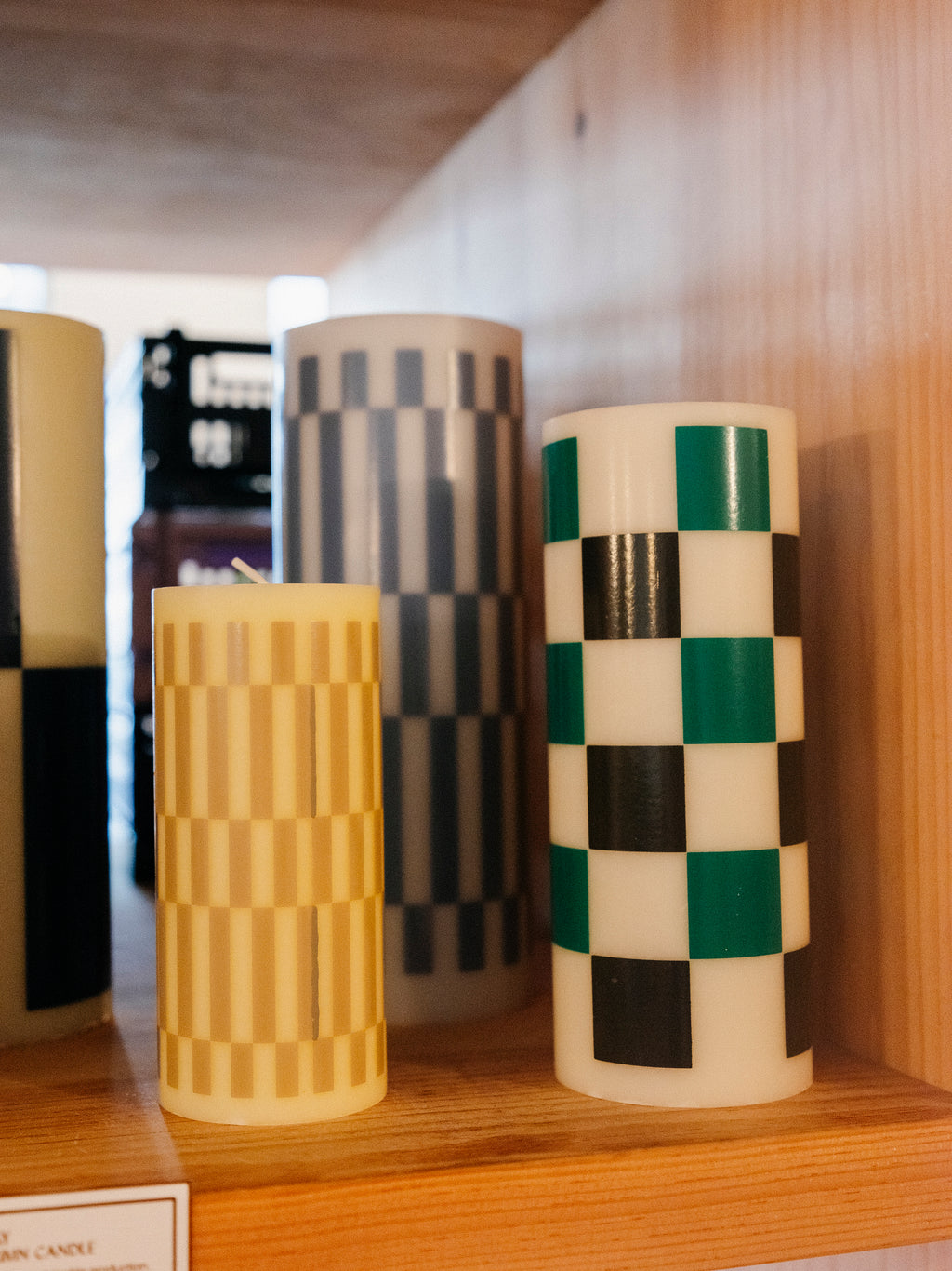 Pattern Column Candle | Large | 3 Colors