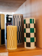 Pattern Column Candle | Large | 3 Colors