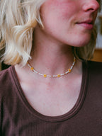 Vintage Beaded Daisy Chain | Short