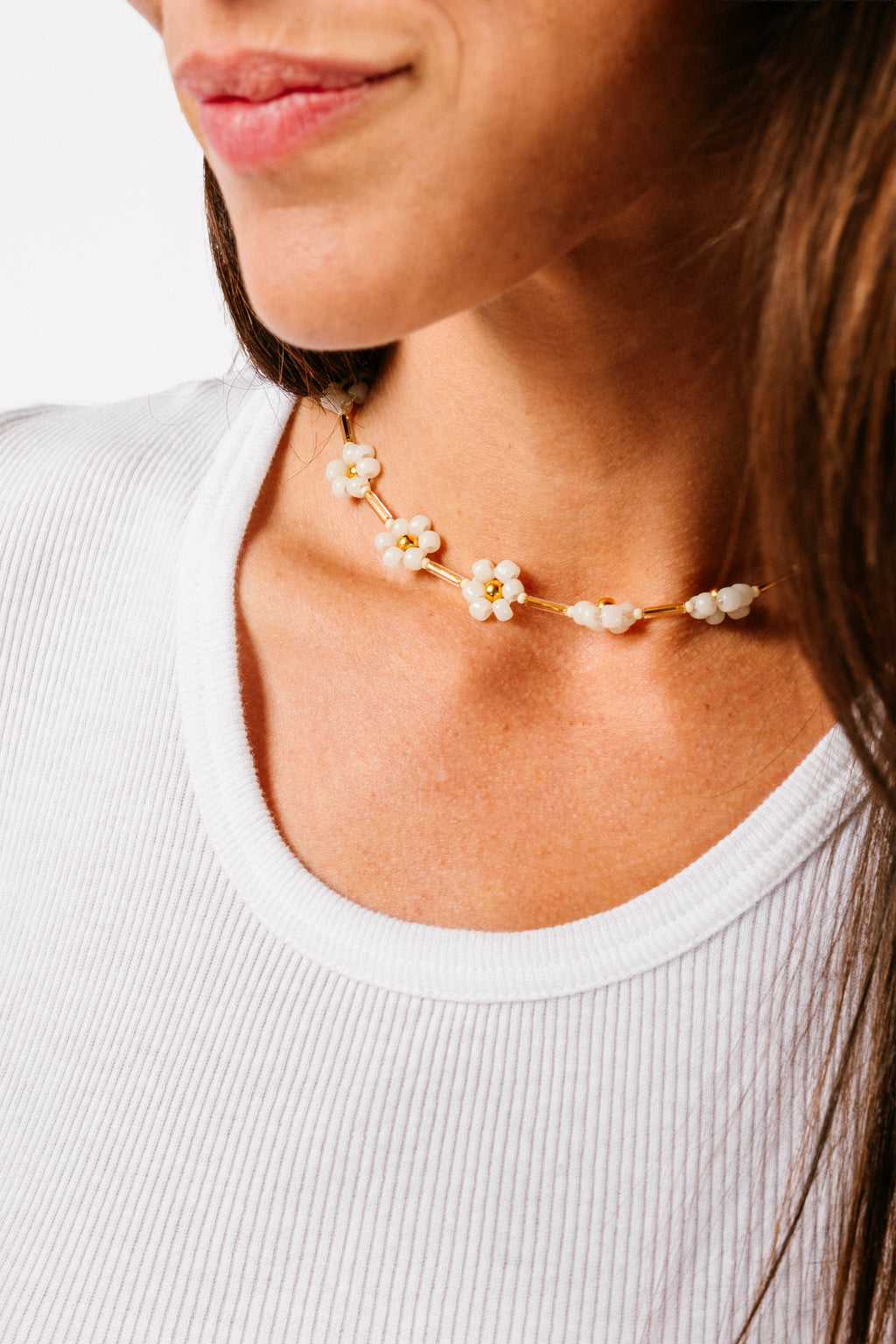 Vintage Beaded Daisy Chain | Short