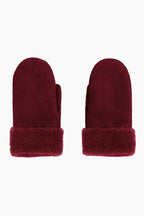 Sheepskin Mittens | Bordeaux