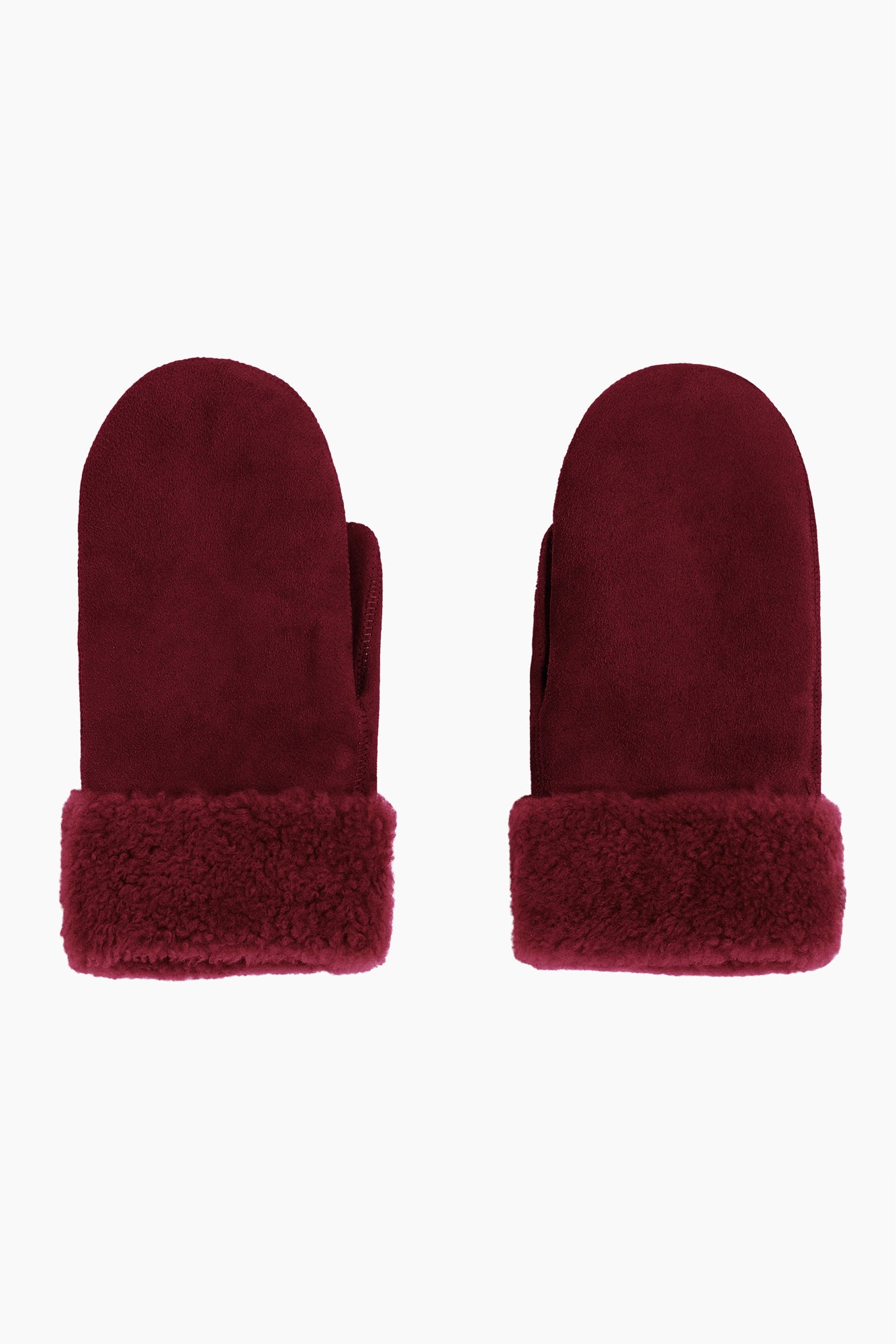 Sheepskin Mittens | Bordeaux