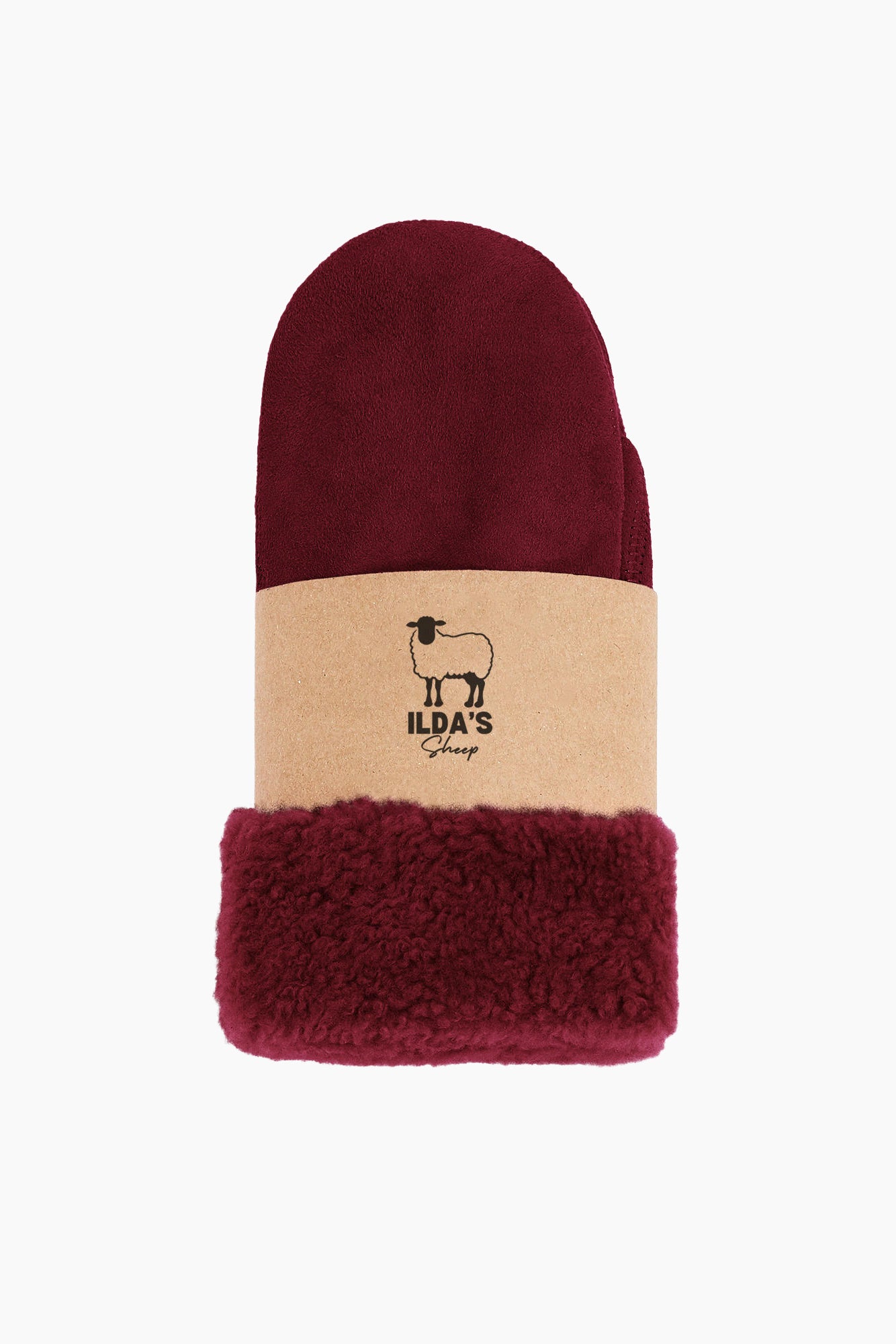 Sheepskin Mittens | Bordeaux