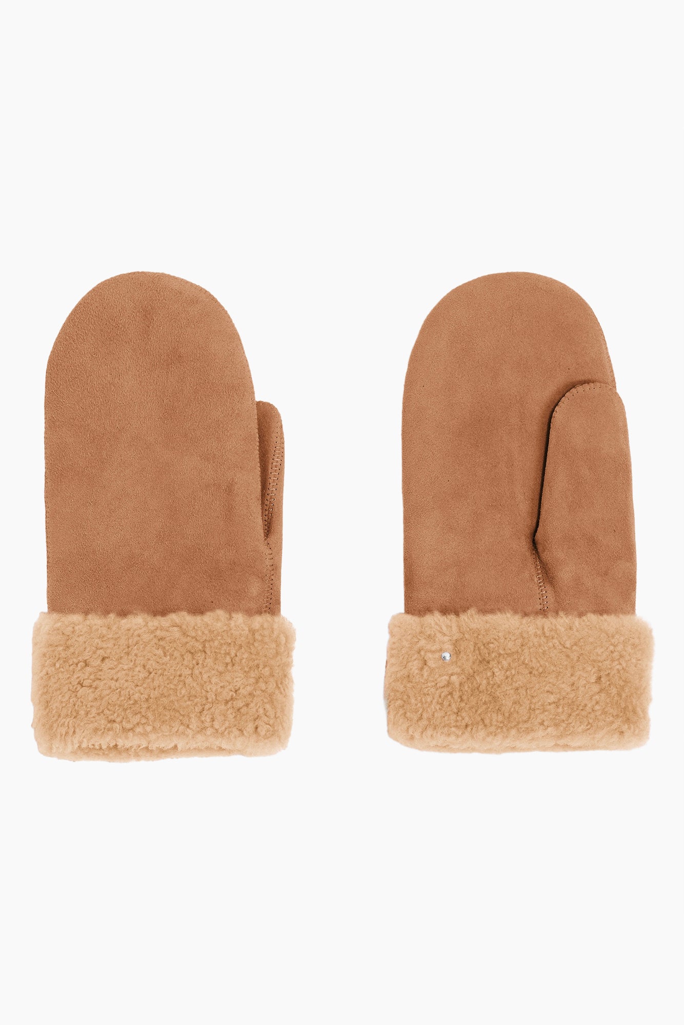 Sheepskin Mittens | Camel