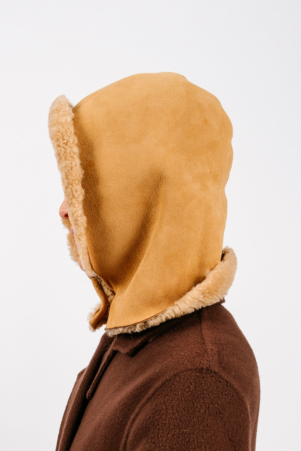 Sheepskin Hood | Camel