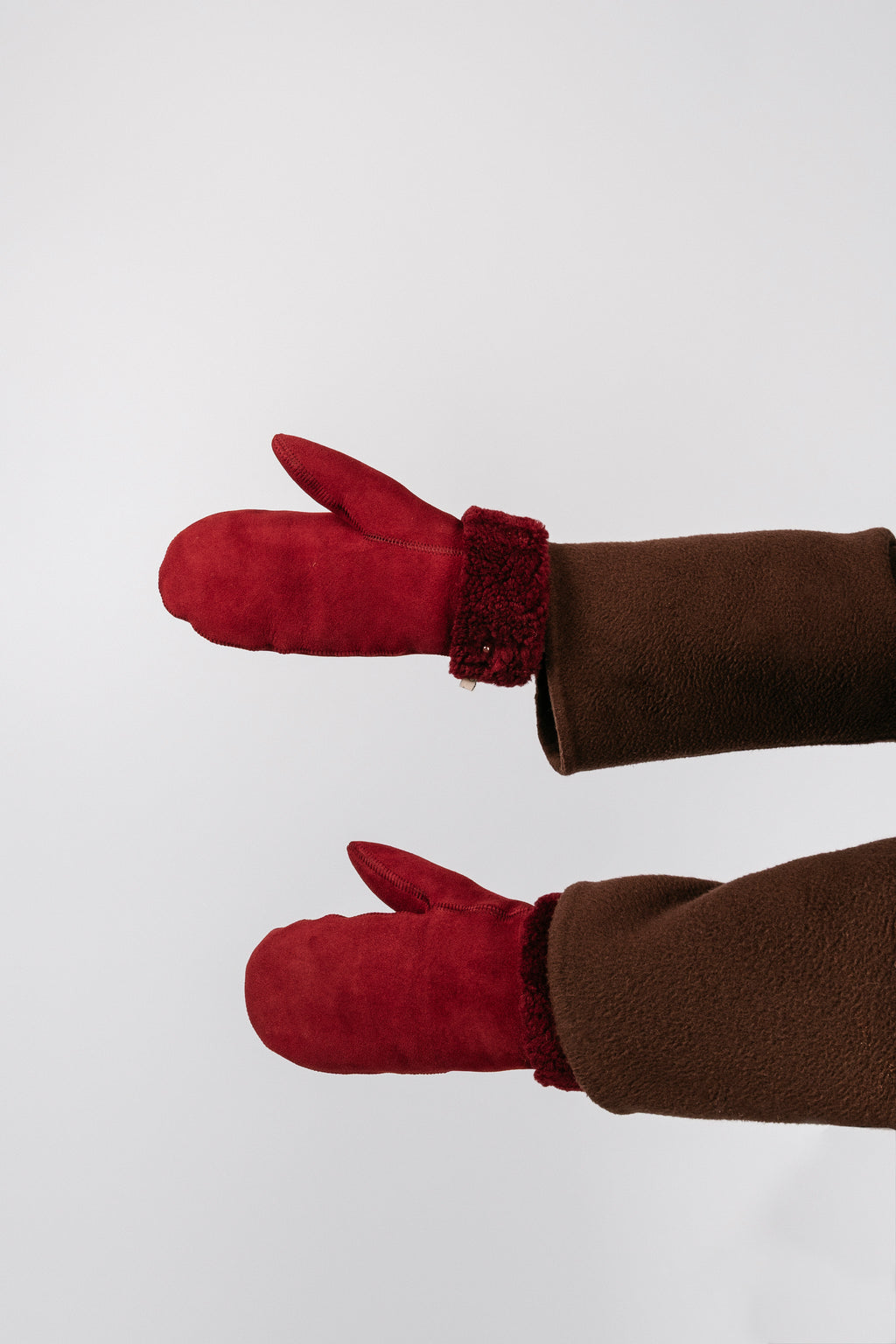 Sheepskin Mittens | Bordeaux
