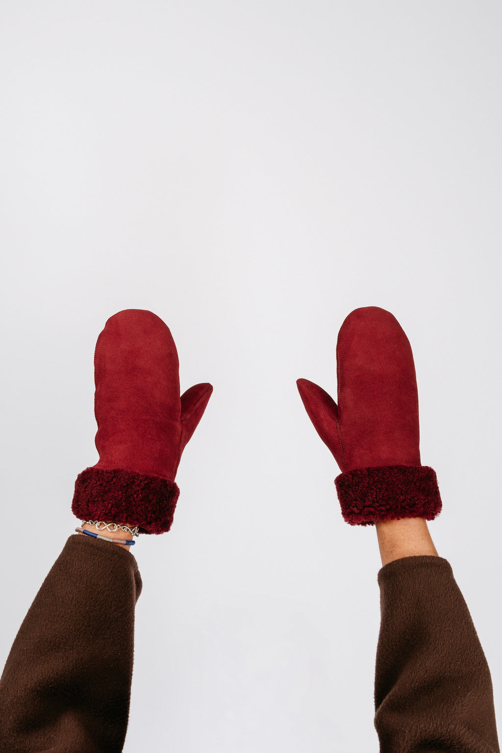 Sheepskin Mittens | Bordeaux