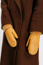 Sheepskin Mittens | Camel