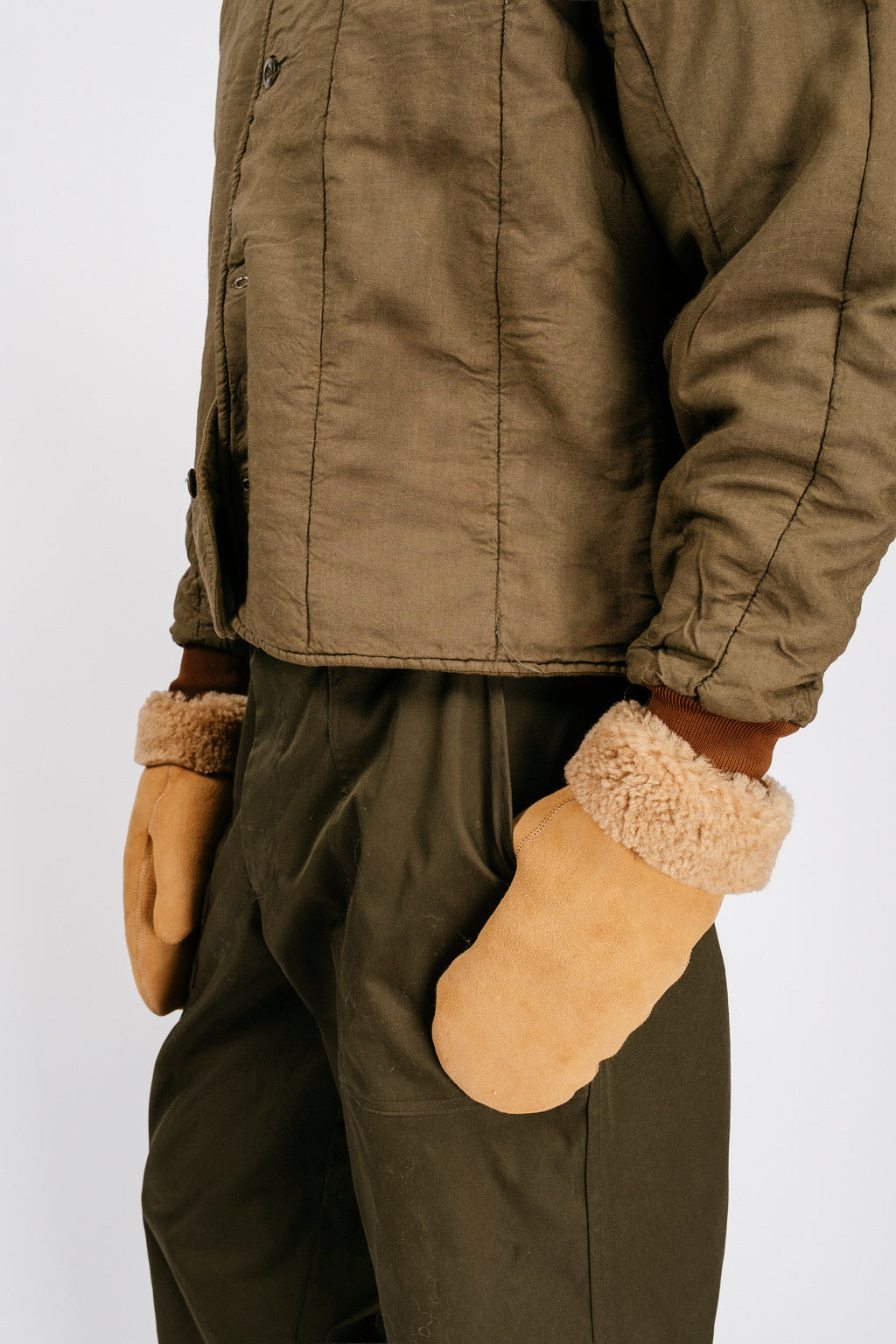 Sheepskin Mittens | Camel