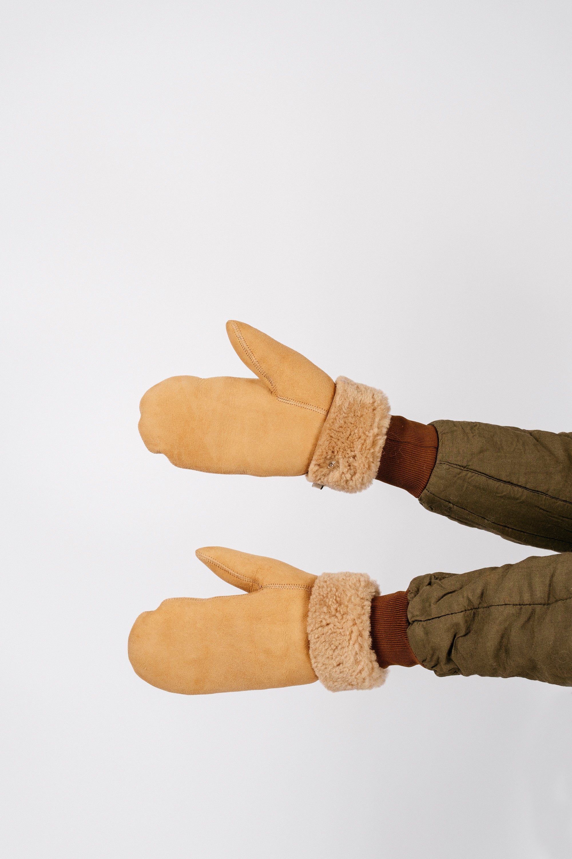 Sheepskin Mittens | Camel