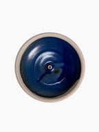 Blue Stoneware Incense Holder