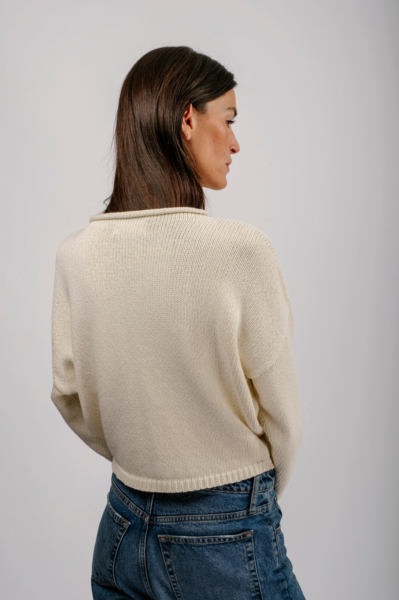 Shrunken Peri Cardigan