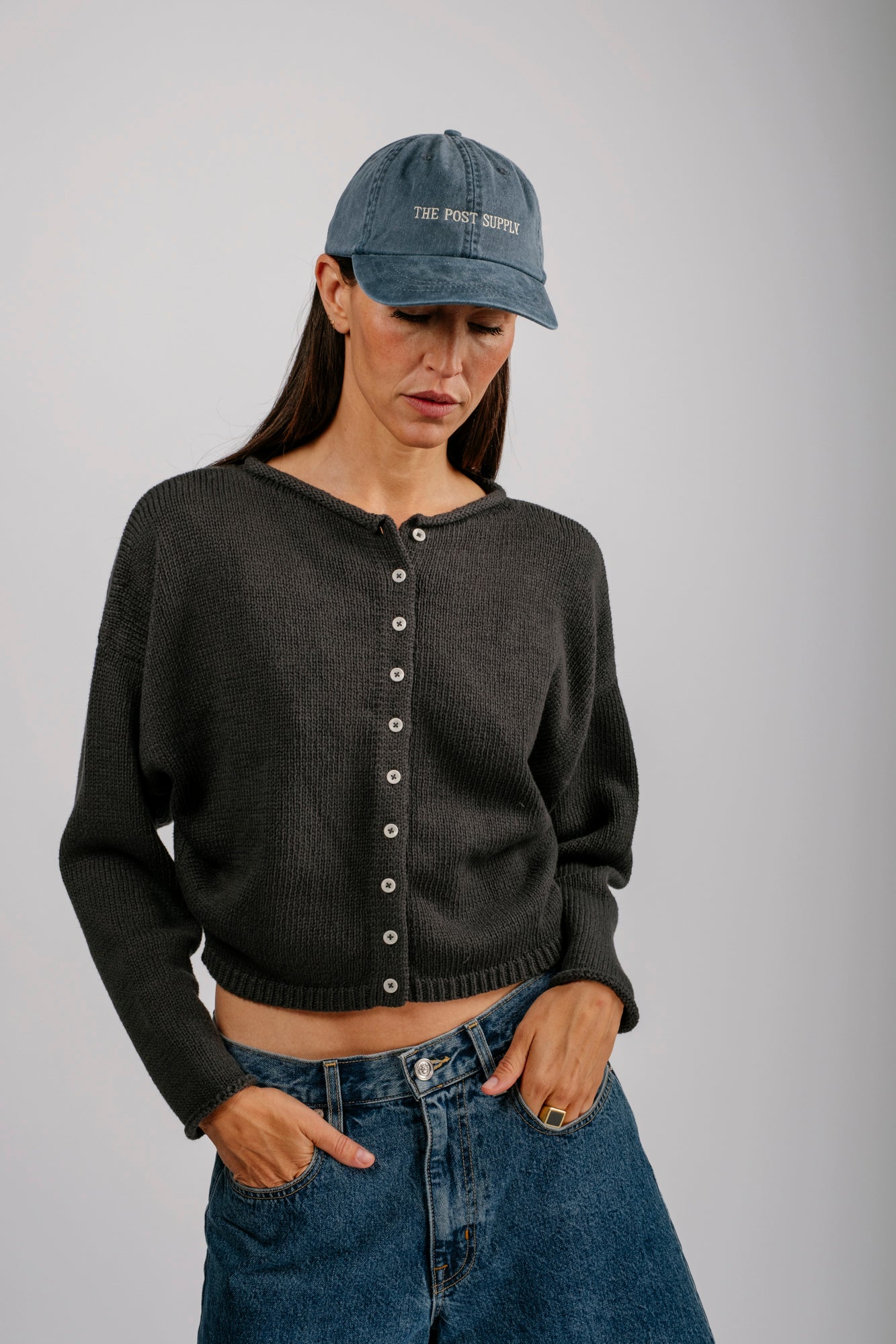 Shrunken Peri Cardigan