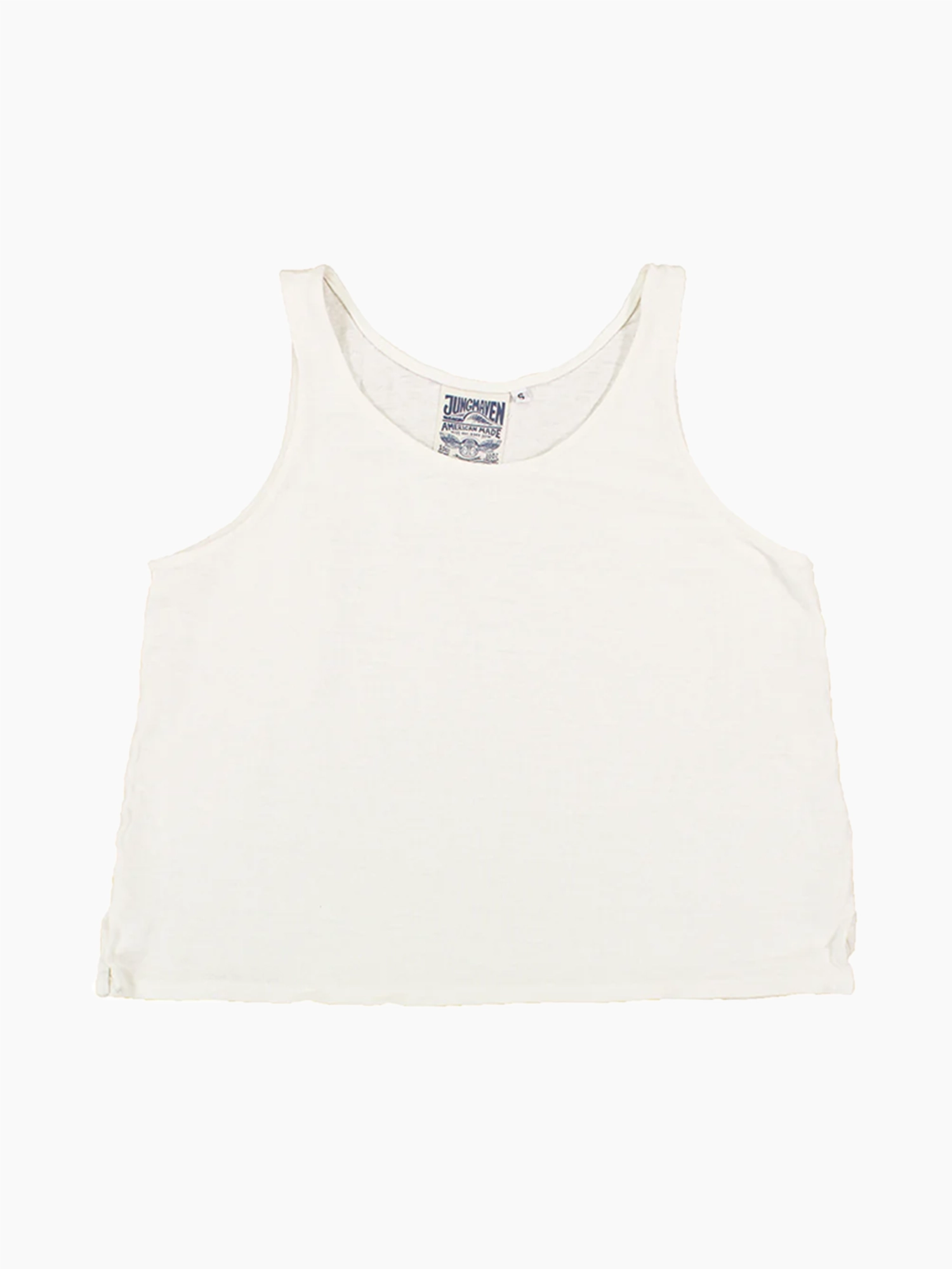 Sophie 100% Hemp Cropped Tank | Washed White