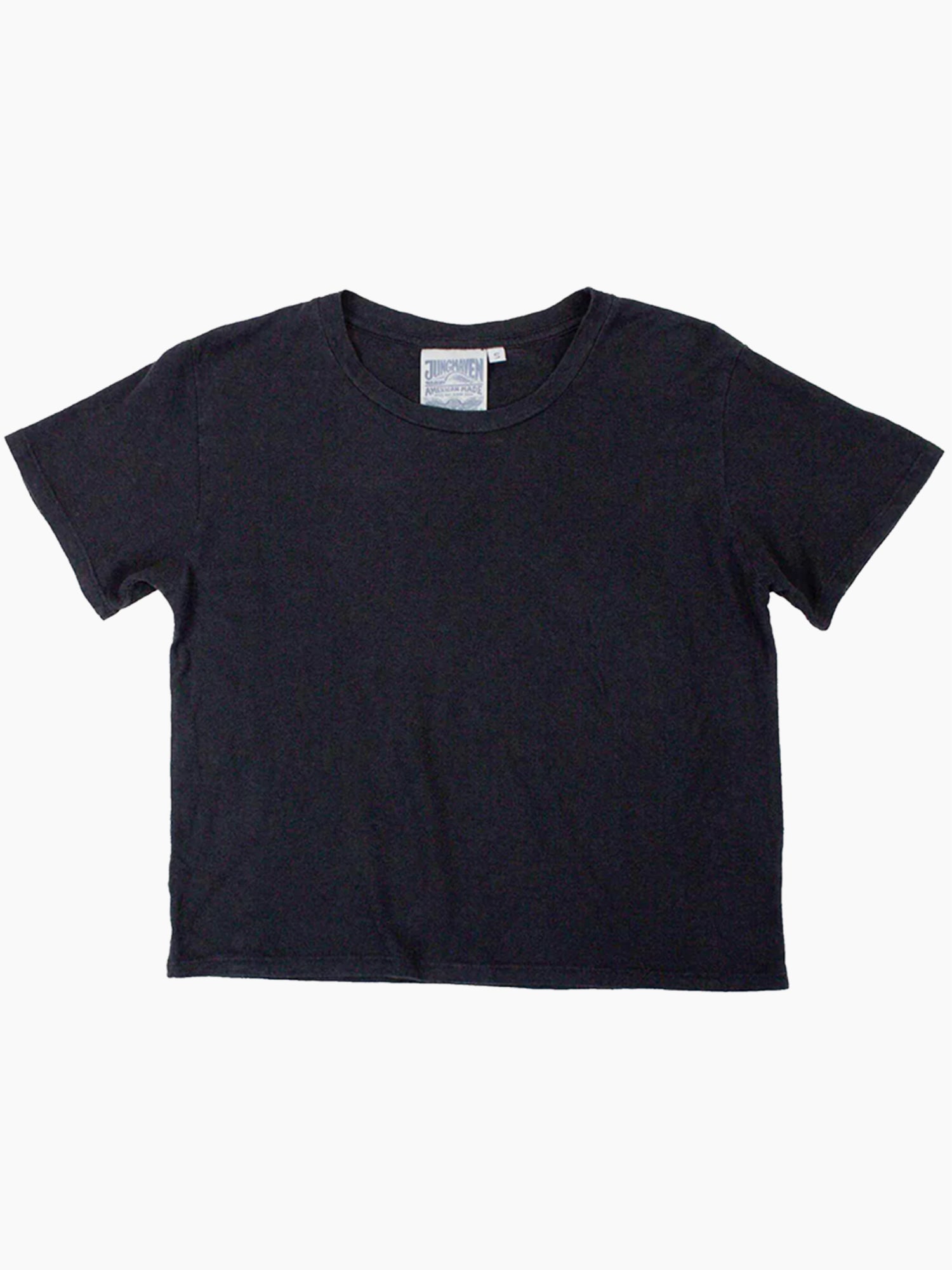 Cropped Lorel Tee | Black