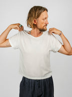 Cropped Ojai Tee | Washed White