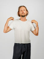 Cropped Ojai Tee | Washed White