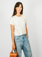 Cropped Ojai Tee | Washed White