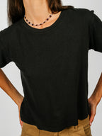 Cropped Ojai Tee | Black