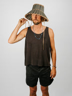 Sophie 100% Hemp Cropped Tank | Black