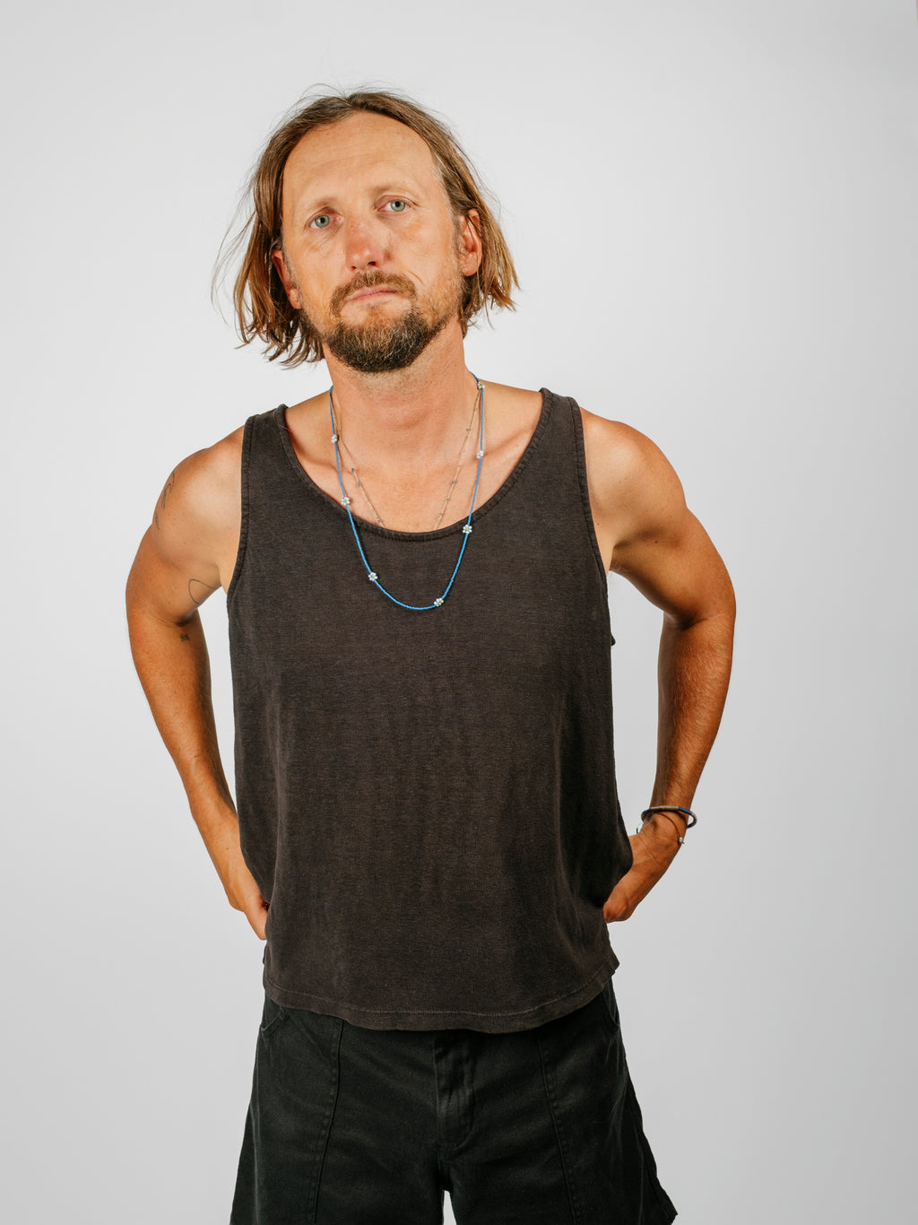 Sophie 100% Hemp Cropped Tank | Black