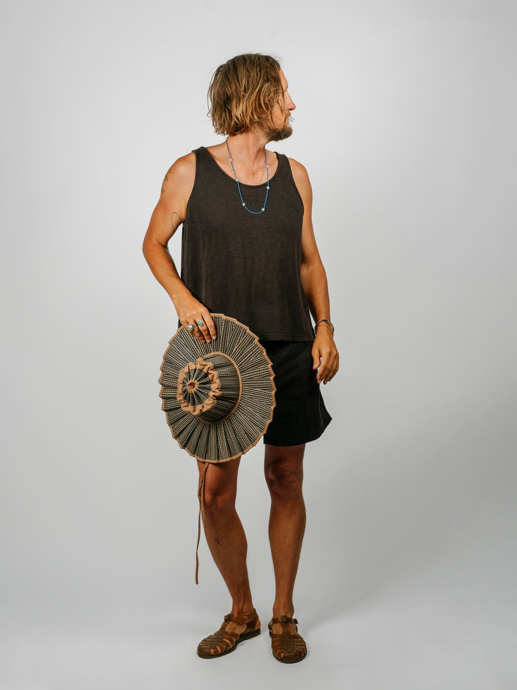 Sophie 100% Hemp Cropped Tank | Black