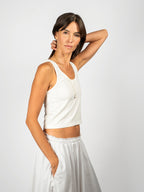 Sporty Tank | Washed White