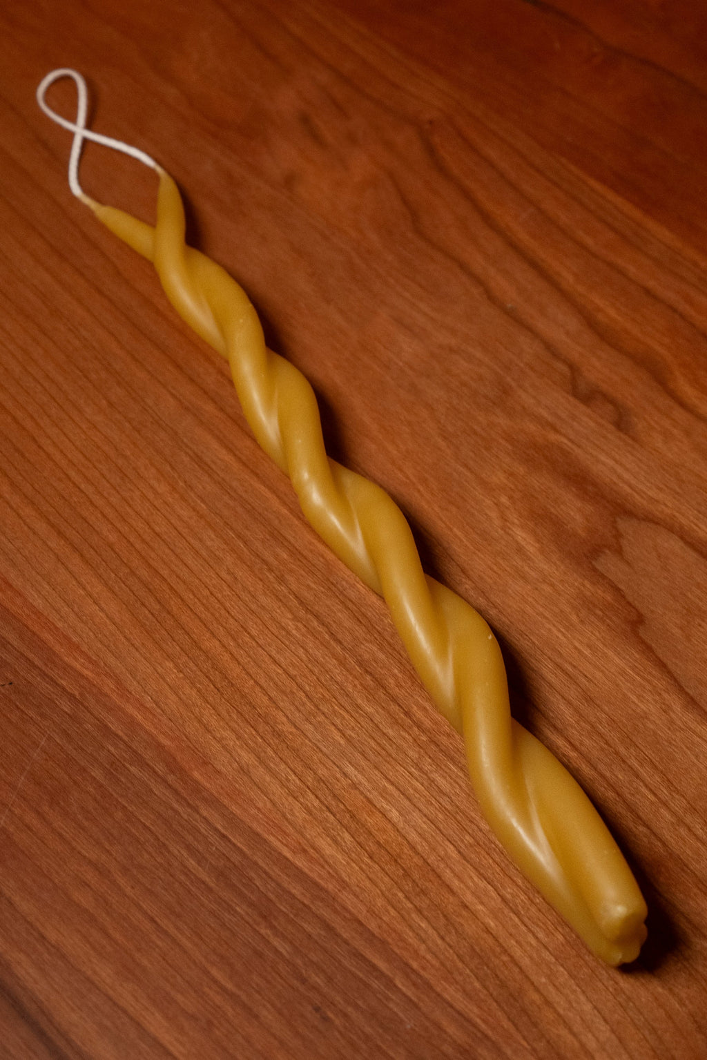 Twisty Beeswax Taper Candles