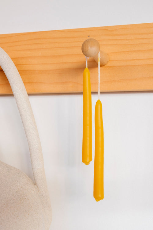 Beeswax Thin Taper Candles