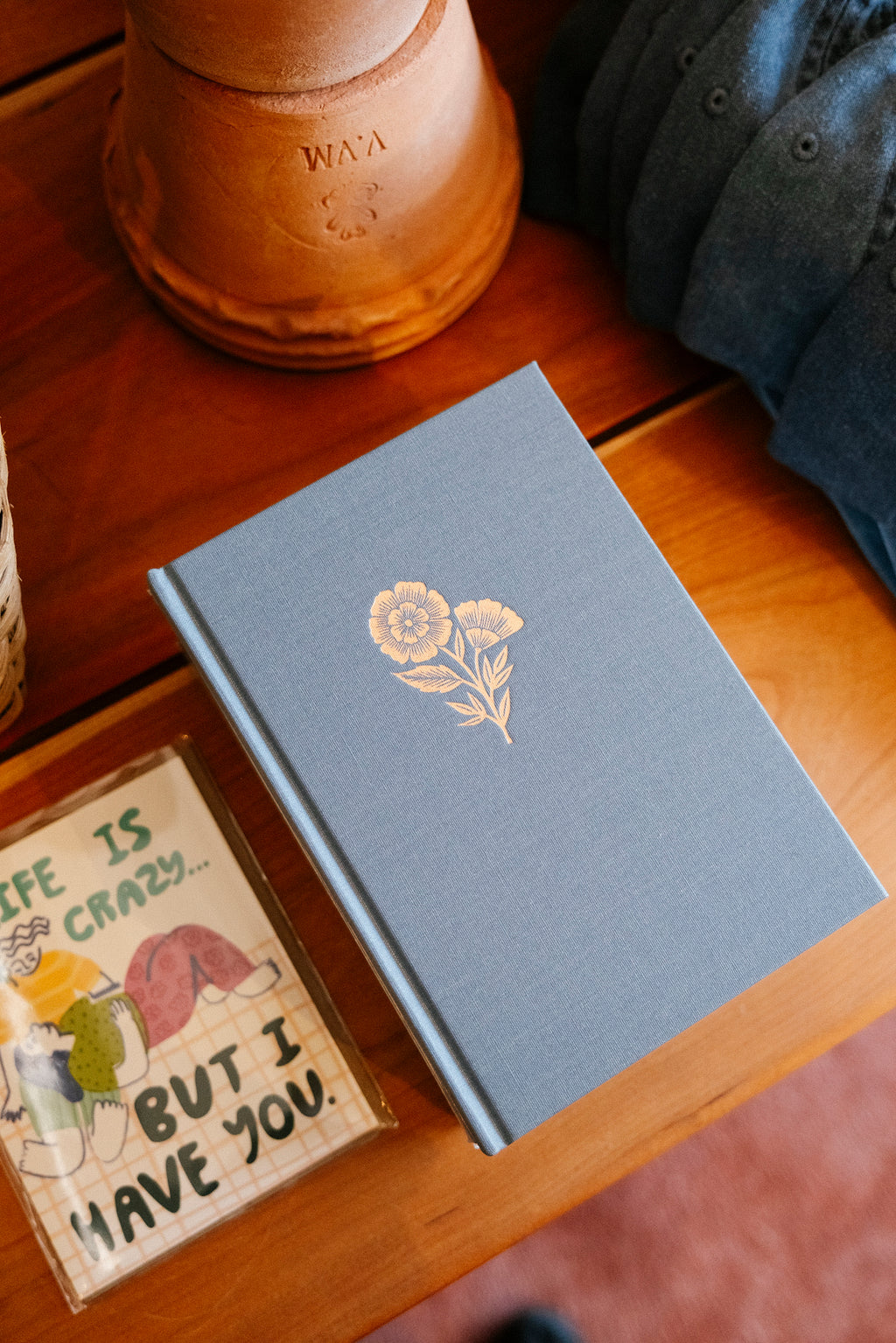 Foil Stamped Linen Journal