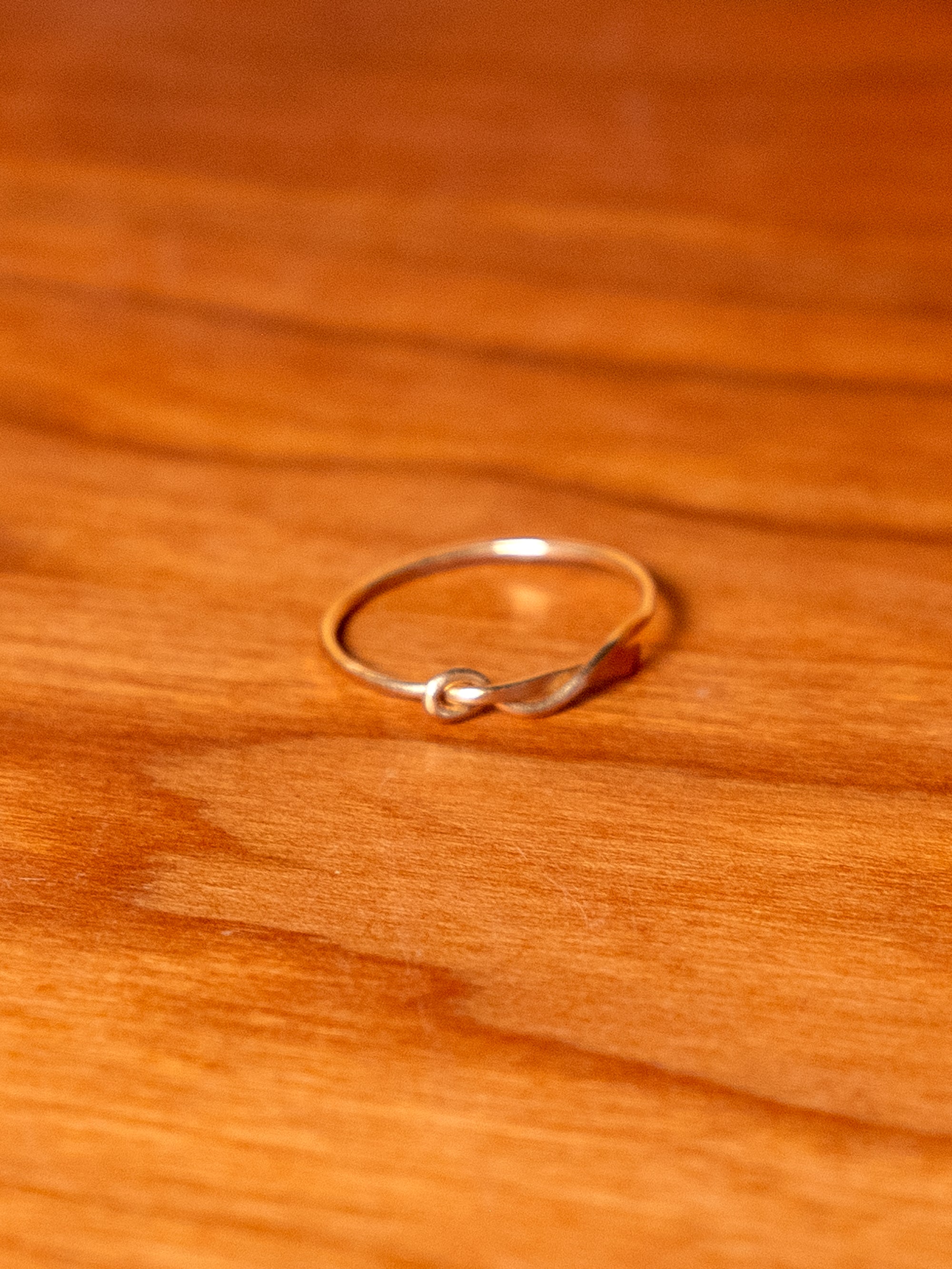 Thin 14K Knot Ring