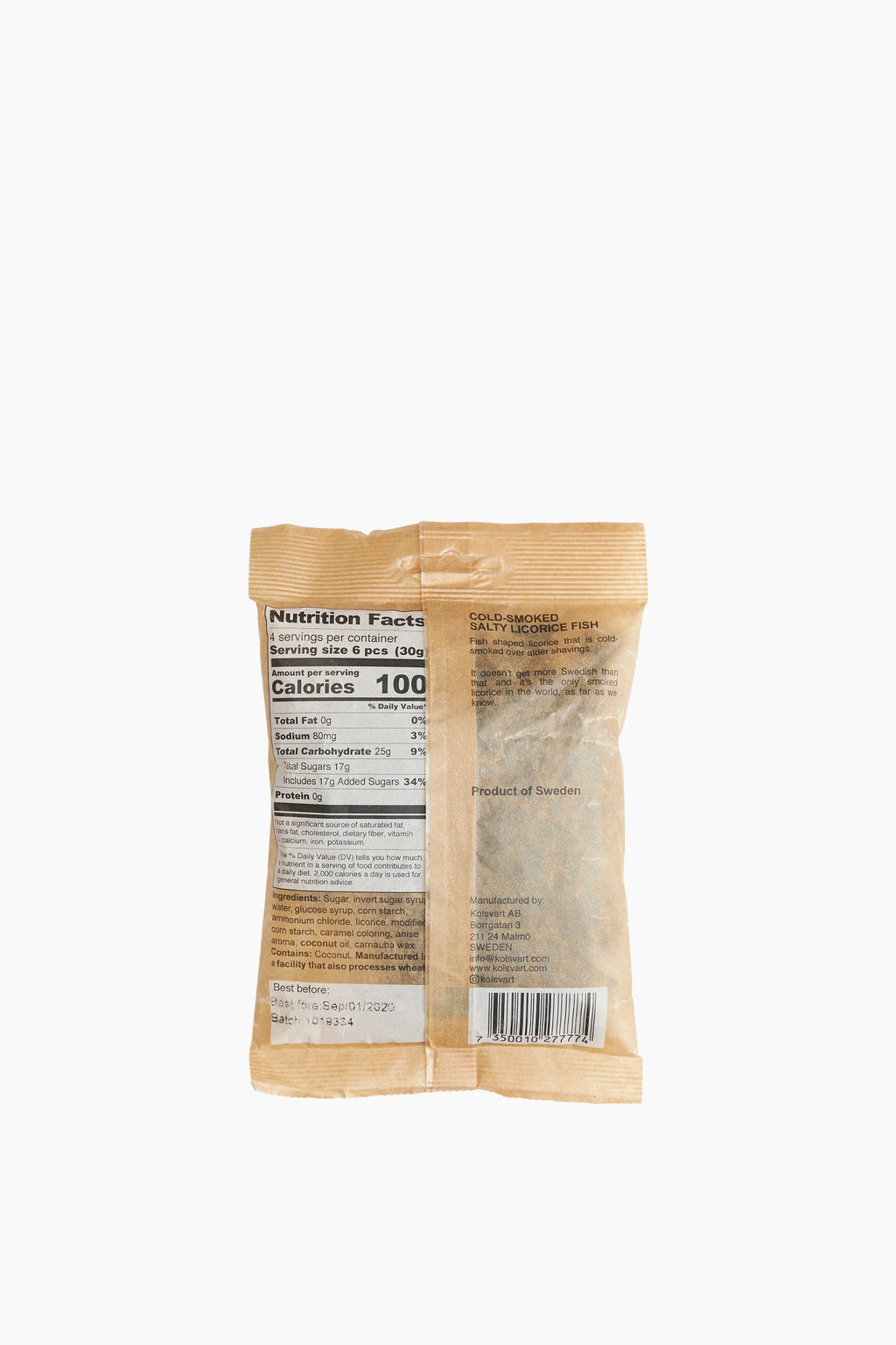 Salty Smoked Licorice Candy Fish