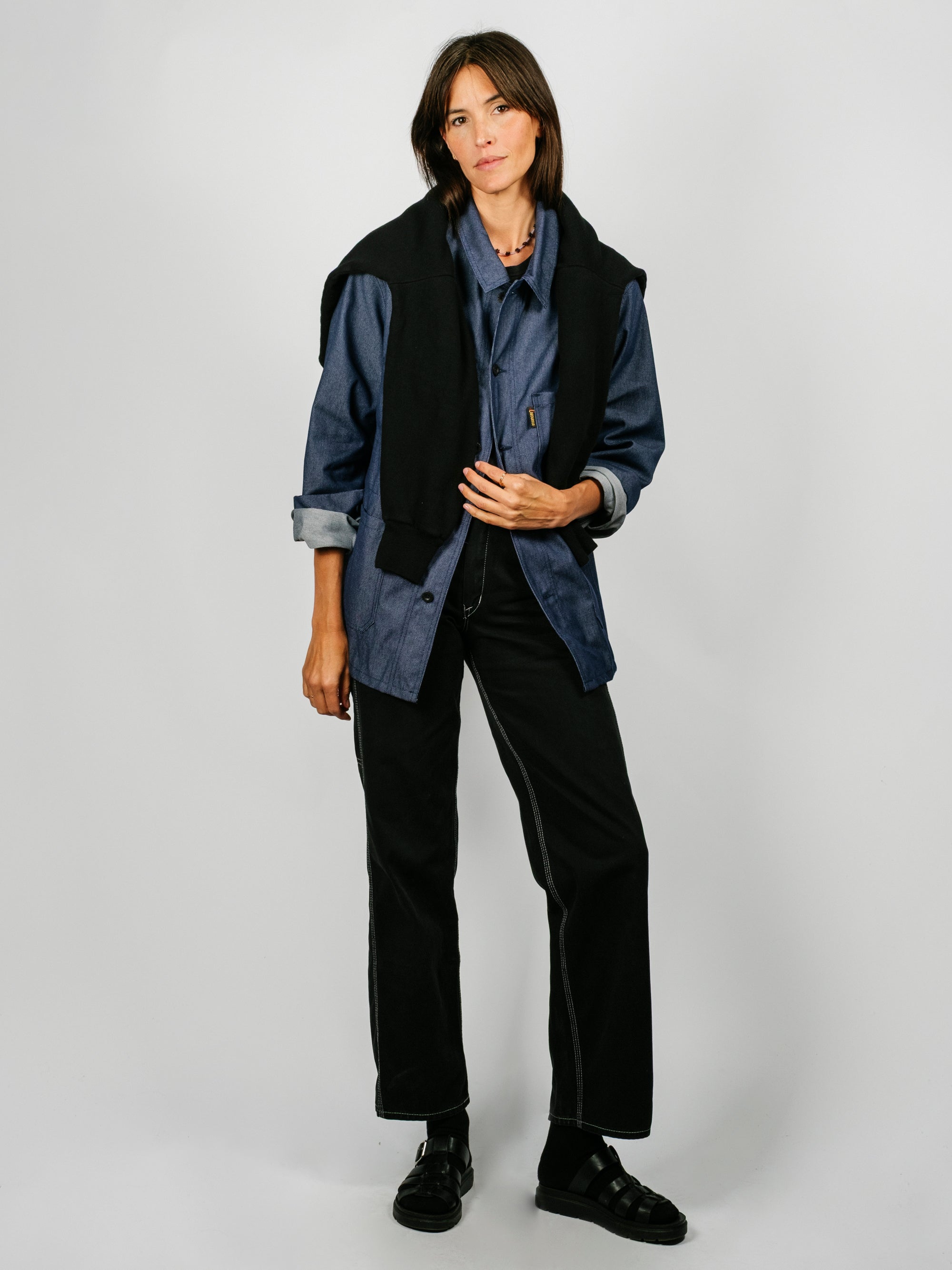 The French Chore Coat | Dark Denim