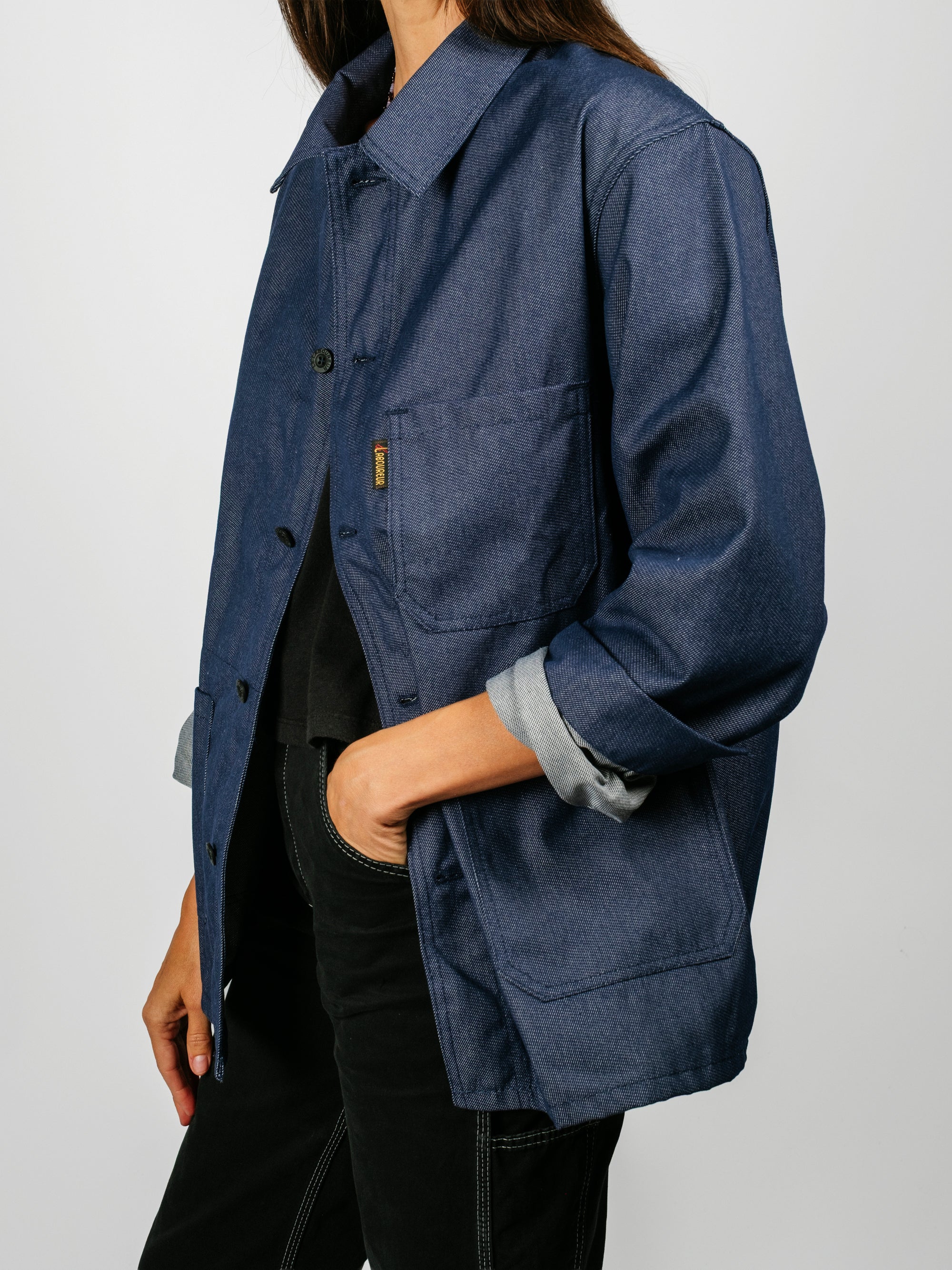 The French Chore Coat | Dark Denim