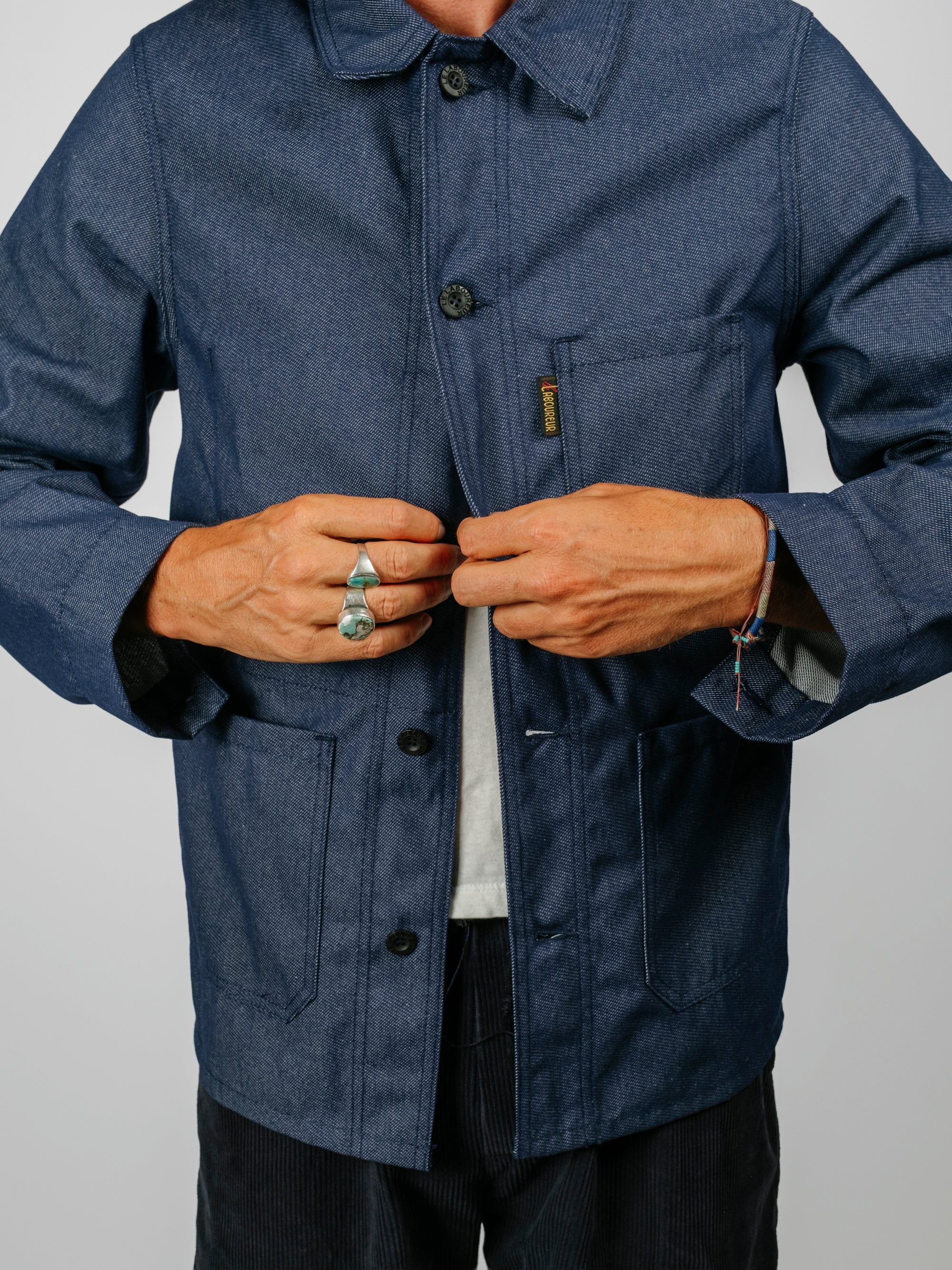 The French Chore Coat | Dark Denim