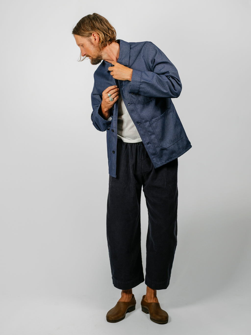 The French Chore Coat | Dark Denim