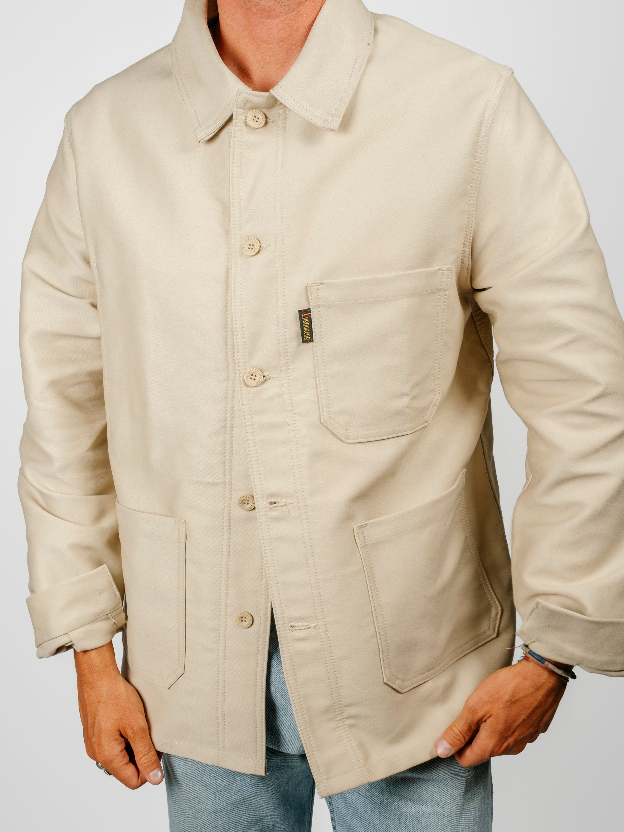 The French Chore Coat | Ecru